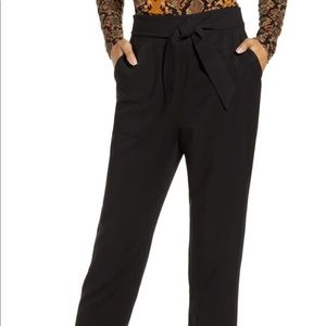 Nordstrom leith tie waist utility pant